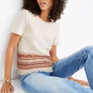 Madewell short sleeve sweater top